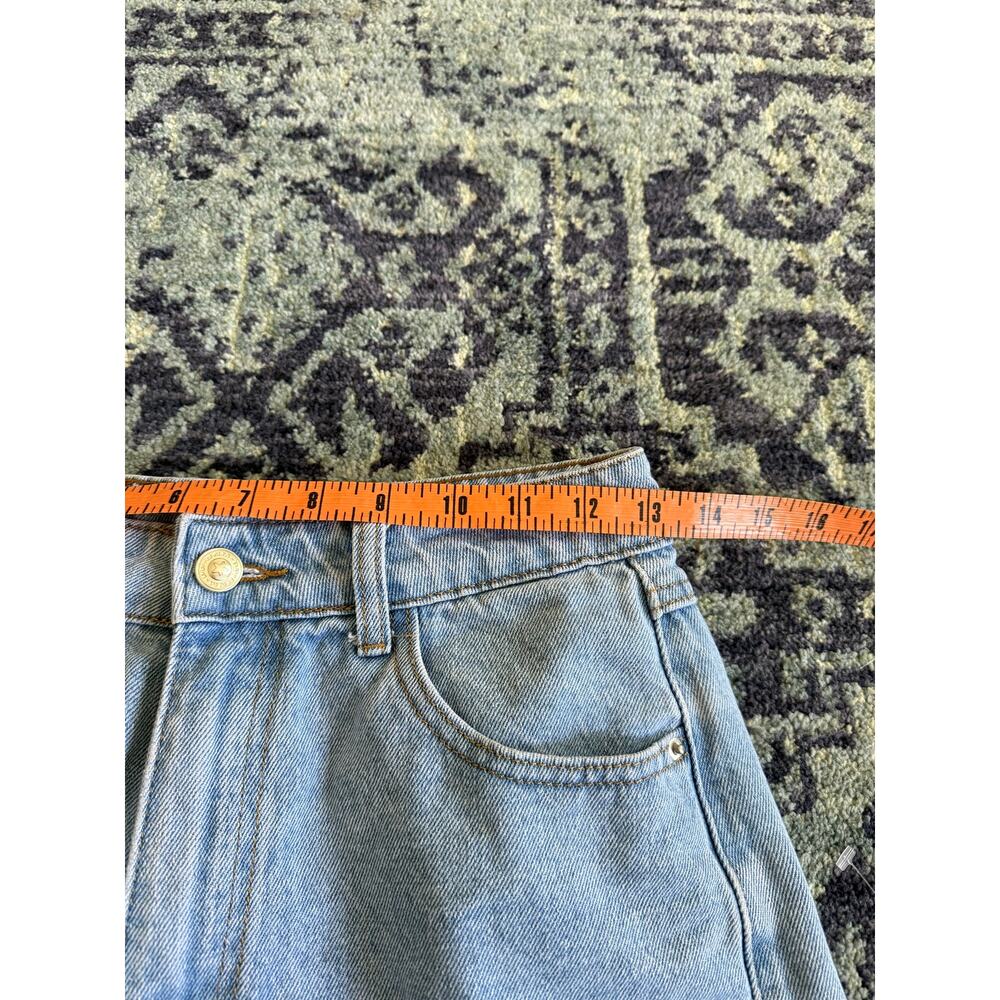 Light Wash Princess Polly Frayed Hem Laurena Denim Shorts Summer Preppy- Sz 4 - Picture 9 of 10